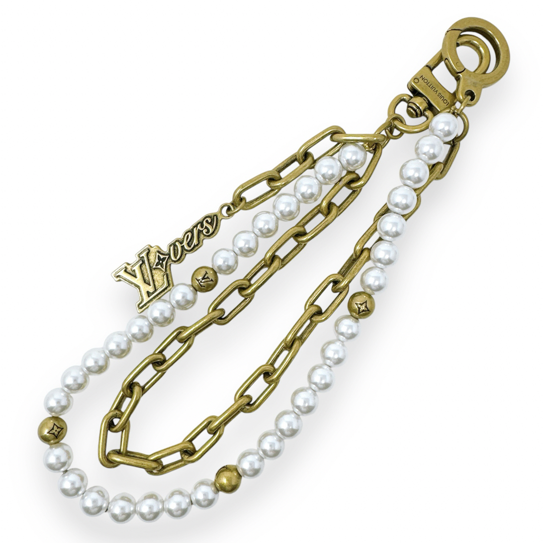 LOUIS VUITTON - ルイヴィトン M01689 パール ゴールド チェーン LOUIS VUITTON - ルイヴィトン M01689 パール ゴールド チェーン