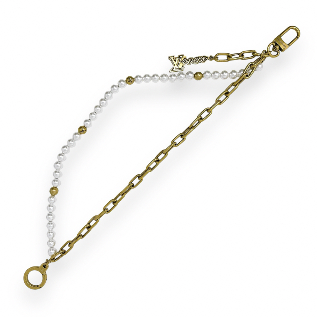 LOUIS VUITTON - ルイヴィトン M01689 パール ゴールド チェーン LOUIS VUITTON - ルイヴィトン M01689 パール ゴールド チェーン