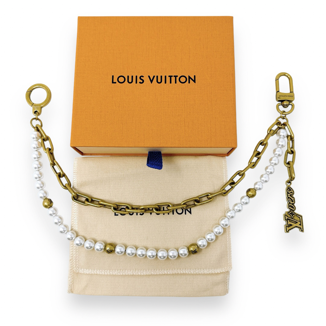 LOUIS VUITTON - ルイヴィトン M01689 パール ゴールド チェーン LOUIS VUITTON - ルイヴィトン M01689 パール ゴールド チェーン