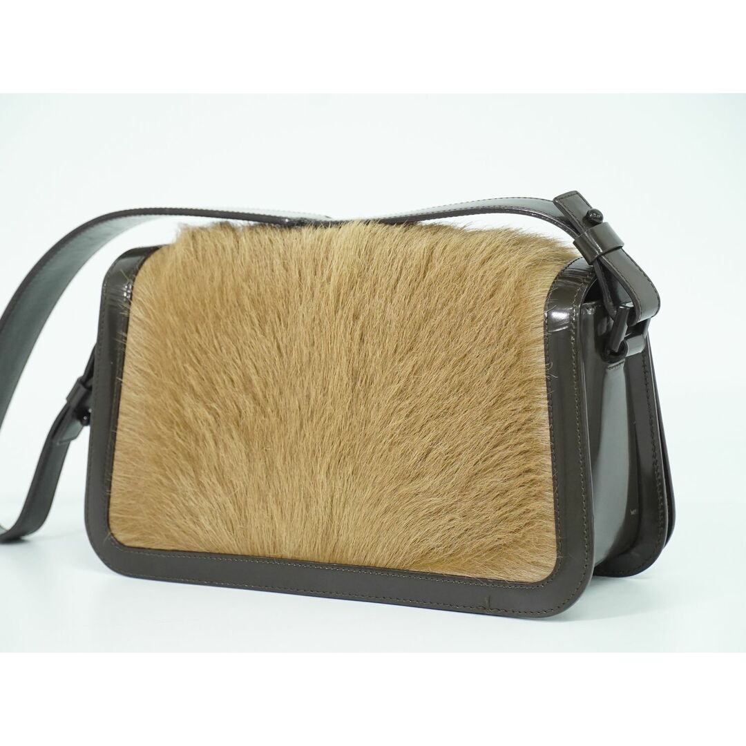 CELINE - 本物 セリーヌ CELINE ファー レザー ショルダーバッグ CELINE - 本物 セリーヌ CELINE ファー レザー ショルダーバッグ