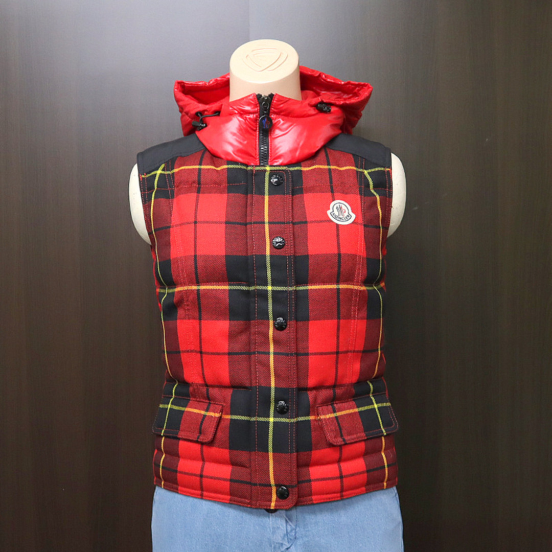 MONCLER - 【MONCLER】モンクレール チェック柄ダウンベスト MONCLER - 【MONCLER】モンクレール チェック柄ダウンベスト