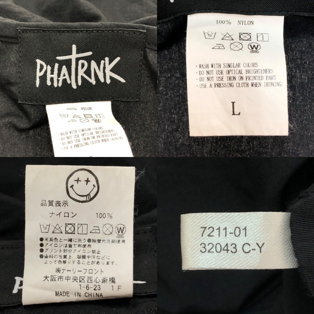 □□PHATRNK ファットランク ナイロン プルオーバージャケット L □□PHATRNK ファットランク ナイロン プルオーバージャケット L