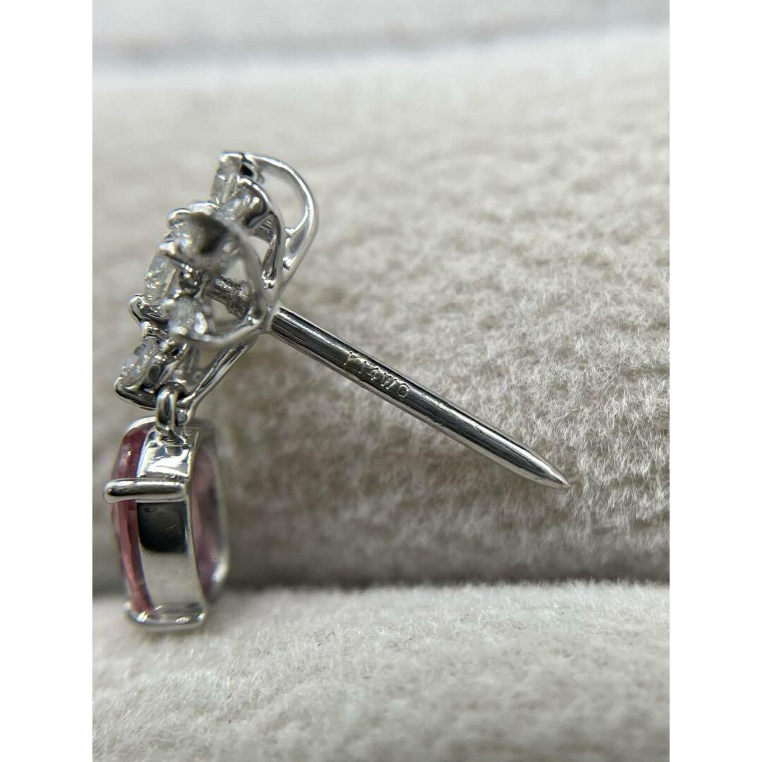 JQ357☆高級 ファンシーサファイア0.38ct D K14WG ピアス ソ付 JQ357☆高級 ファンシーサファイア0.38ct D K14WG ピアス ソ付