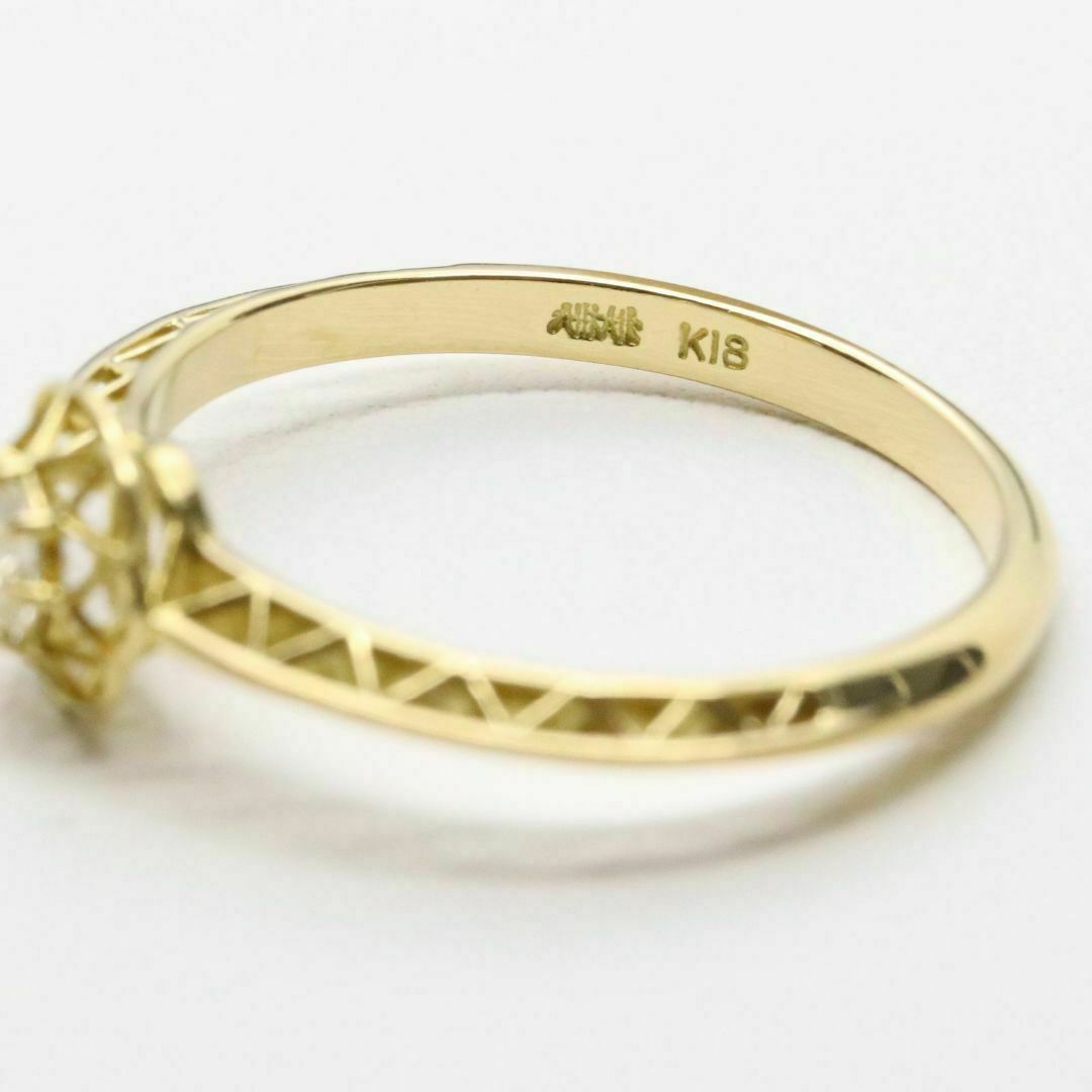 AHKAH - アーカー K18 ダイヤ カナージュ リング 0.13ct/24-2745 AHKAH - アーカー K18 ダイヤ カナージュ リング 0.13ct/24-2745