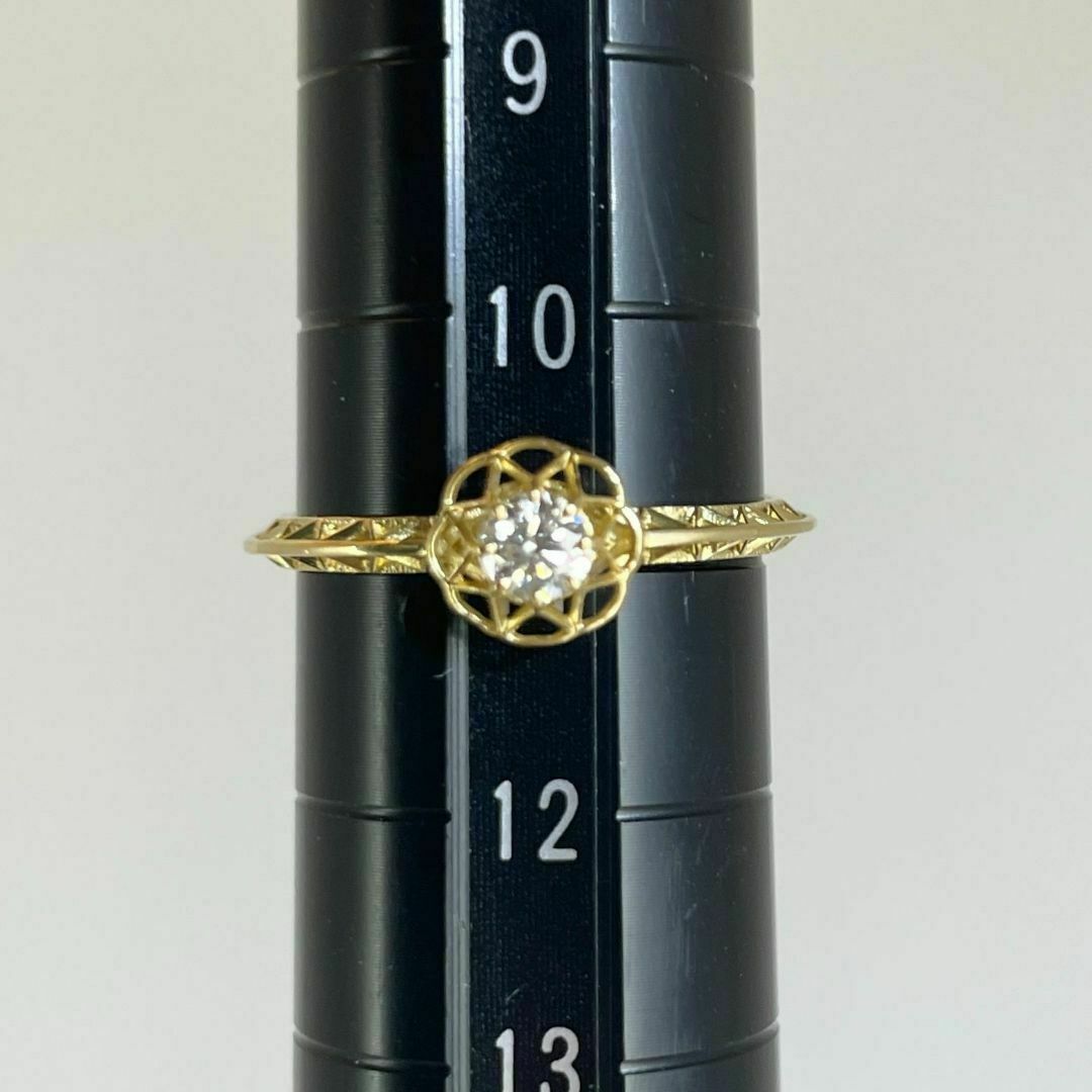 AHKAH - アーカー K18 ダイヤ カナージュ リング 0.13ct/24-2745 AHKAH - アーカー K18 ダイヤ カナージュ リング 0.13ct/24-2745