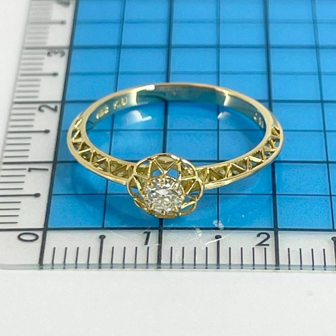AHKAH - アーカー K18 ダイヤ カナージュ リング 0.13ct/24-2745 AHKAH - アーカー K18 ダイヤ カナージュ リング 0.13ct/24-2745