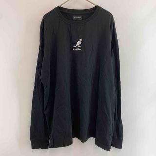カンゴール(KANGOL)のKANGOL カンゴール メンズ Tシャツ（長袖）黒 ワンポイント 刺繍(Tシャツ/カットソー(七分/長袖))