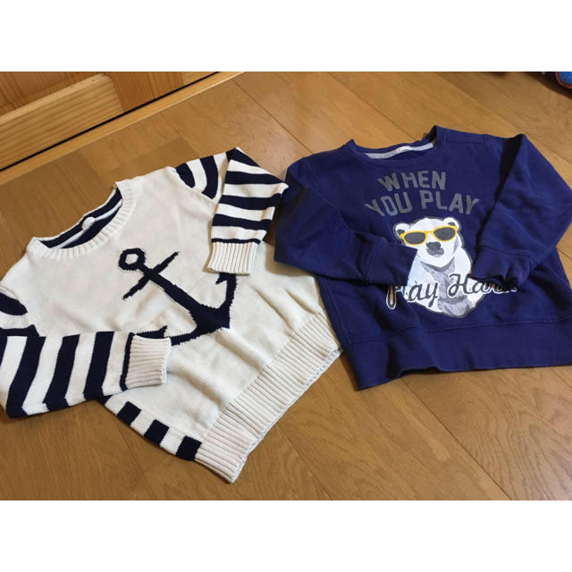 GU(ジーユー)のGU ２点セット110cm キッズ/ベビー/マタニティのキッズ服男の子用(90cm~)(Tシャツ/カットソー)の商品写真