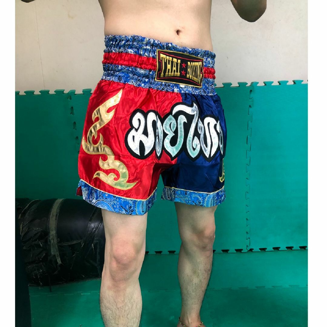 ムエタイ パンツ キックボクシング トランクス (レッド ムエタイ パンツ キックボクシング トランクス (レッド