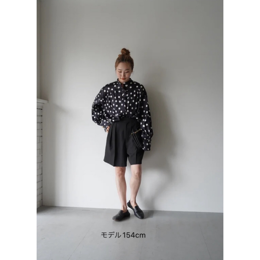 alors paris ドット柄 半袖ブラウス サイズM-L
