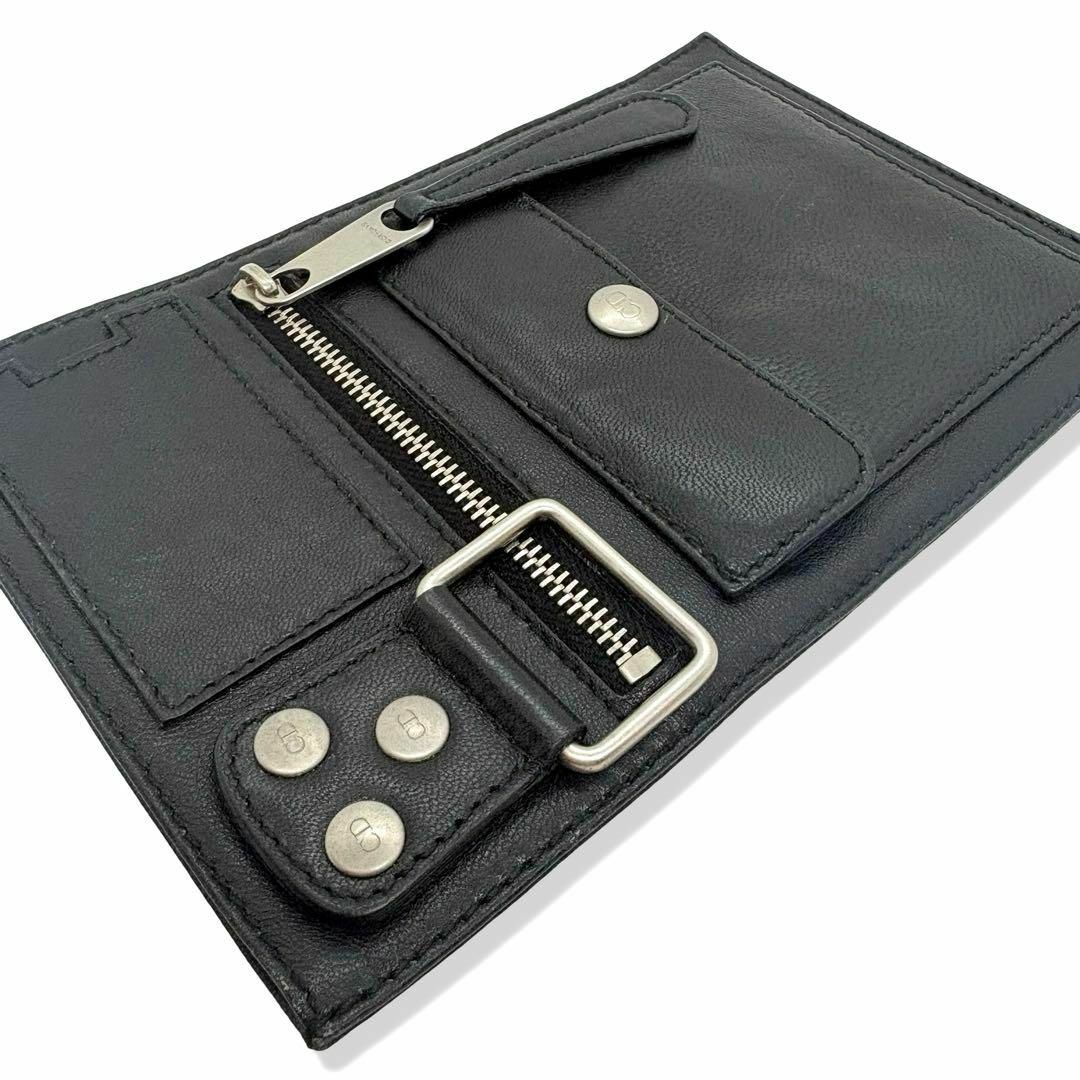 一点物レア✨️正規品 DiorHOMME レザーポーチ 黒 軽量 スリム 人気 一点物レア✨️正規品 DiorHOMME レザーポーチ 黒 軽量 スリム 人気