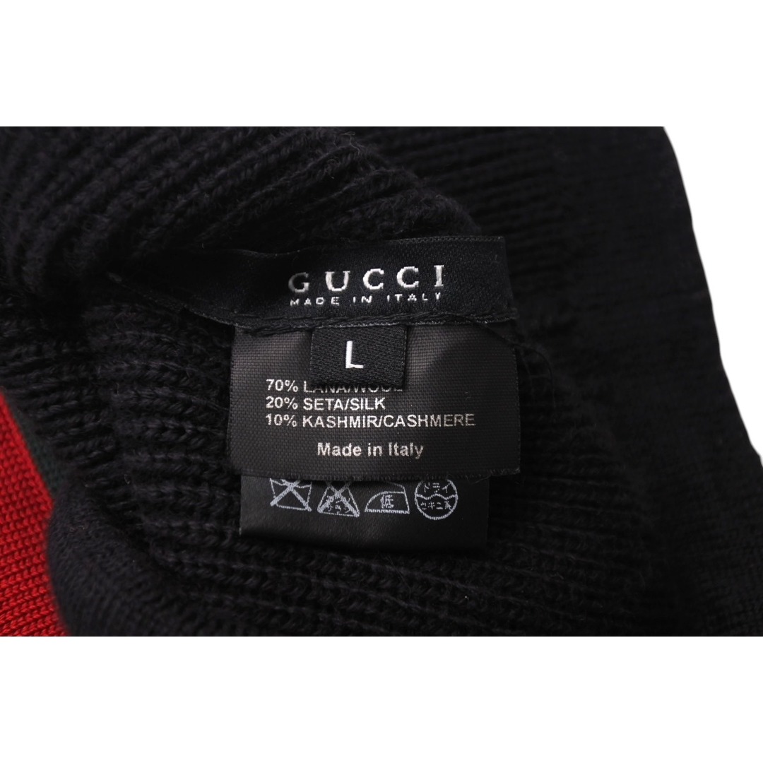 GUCCI - 極美品 GUCCI グッチ ニット帽 ビーニー サイズL GUCCI - 極美品 GUCCI グッチ ニット帽 ビーニー サイズL