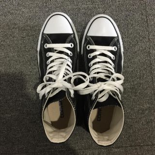 コンバース(CONVERSE)の美品 コンバース ハイカット ブラック 黒(スニーカー)