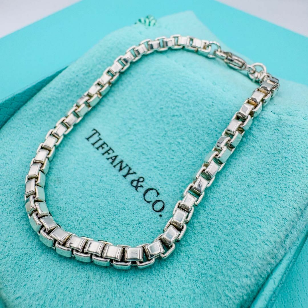 TIFFANY&Co】鏡面仕上げ ベネチアン ブレスレット ブレスレット TIFFANY&Co】鏡面仕上げ ベネチアン ブレスレット ブレスレット