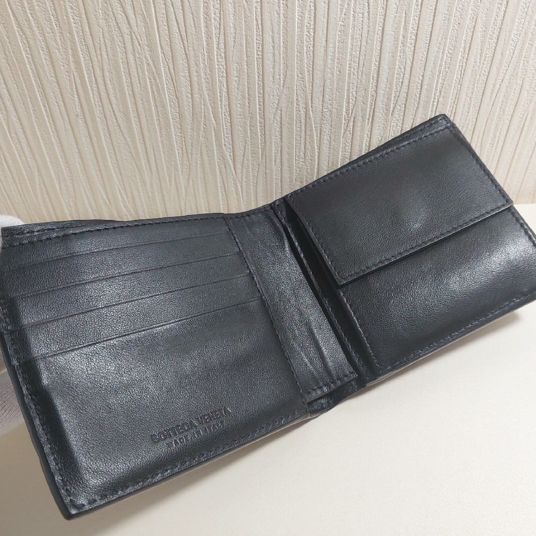 ボッテガヴェネタ イントレチャート 二つ折り財布 カーフ ボッテガヴェネタ イントレチャート 二つ折り財布 カーフ