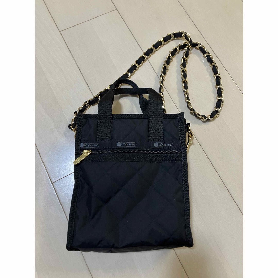 LeSportsac - レスポートサック CHAIN MINI N/S TOTEブラック LeSportsac - レスポートサック CHAIN MINI N/S TOTEブラック
