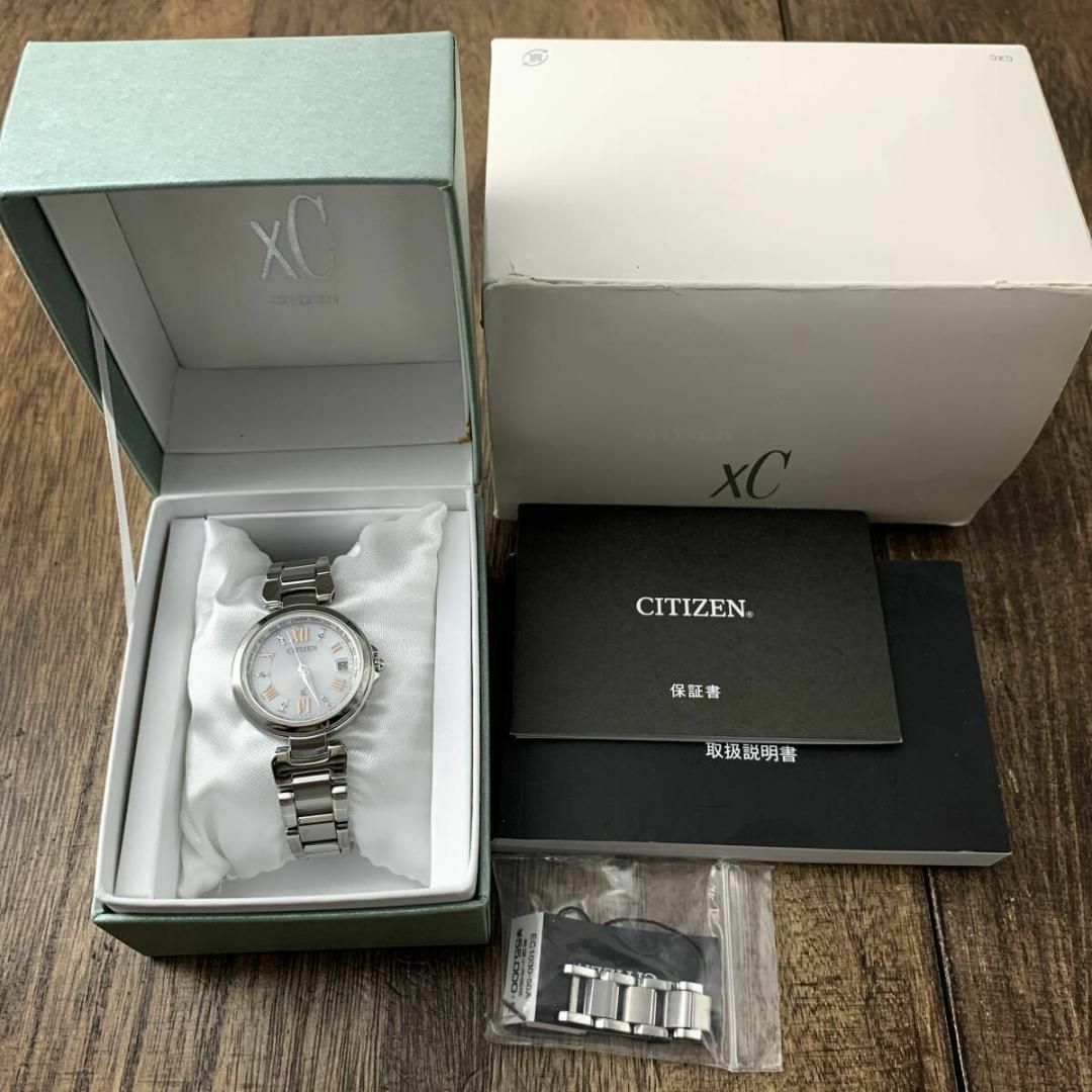 CITIZEN - 箱&保証書付 シチズン クロスシー エコドライブ 電波 CITIZEN - 箱&保証書付 シチズン クロスシー エコドライブ 電波
