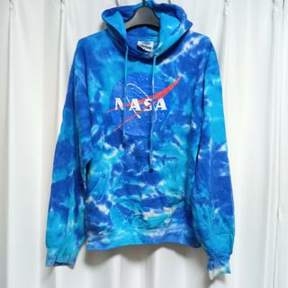 Colortone - COLORTONE NASA プリント タイダイパーカー Ｓ 青 カラートーン