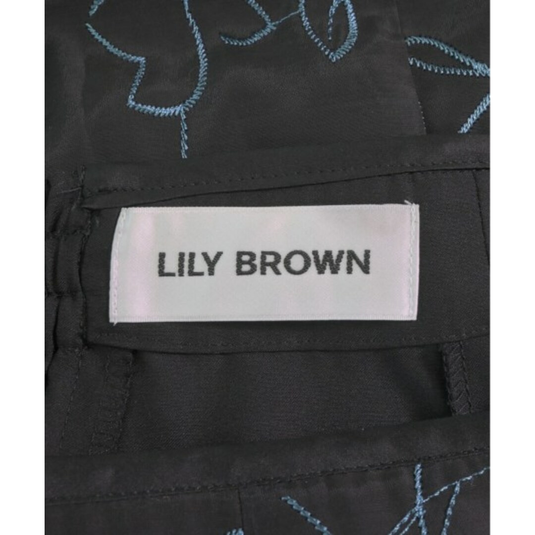 Lily Brown - LILY BROWN ロング・マキシ丈スカート 0(S位) 黒x Lily Brown - LILY BROWN ロング・マキシ丈スカート 0(S位) 黒x