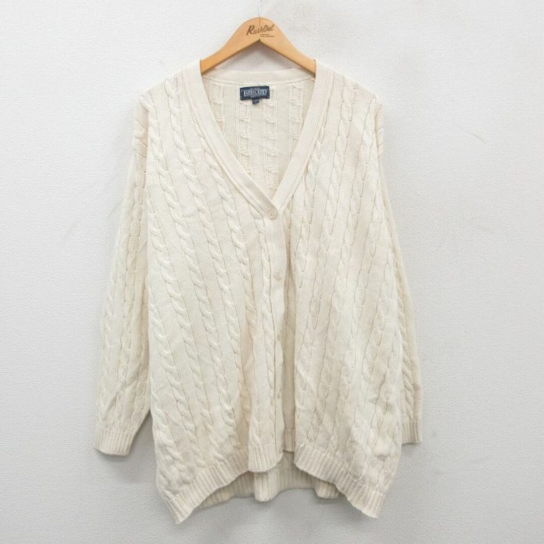 LANDS'END - 古着 ランズエンド 長袖 ケーブル ニット LANDS'END - 古着 ランズエンド 長袖 ケーブル ニット