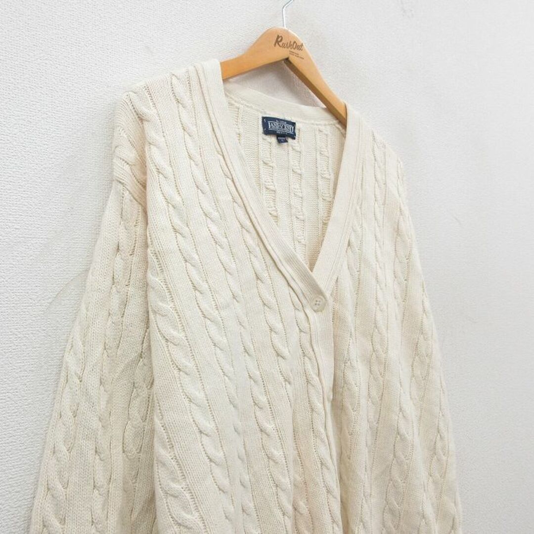 LANDS'END - 古着 ランズエンド 長袖 ケーブル ニット LANDS'END - 古着 ランズエンド 長袖 ケーブル ニット