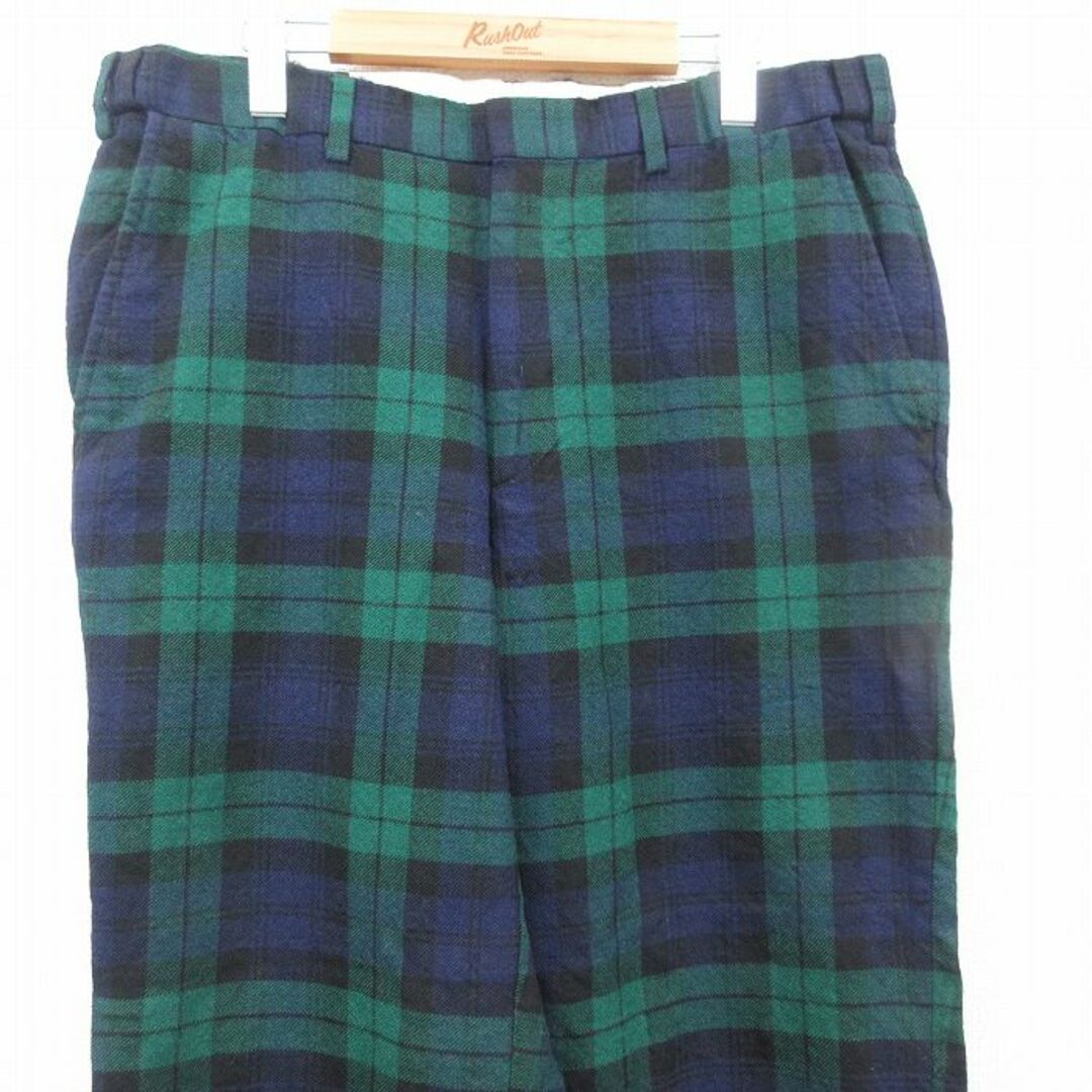 W36☆古着 オービス ORVIS スラックス パンツ メンズ ウール 緑 W36☆古着 オービス ORVIS スラックス パンツ メンズ ウール 緑