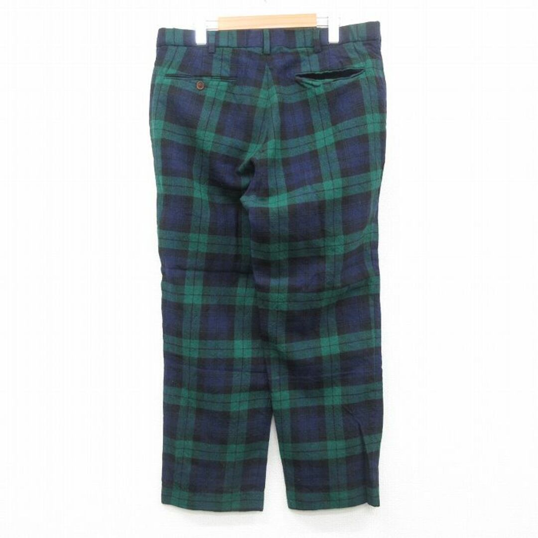 W36☆古着 オービス ORVIS スラックス パンツ メンズ ウール 緑 W36☆古着 オービス ORVIS スラックス パンツ メンズ ウール 緑