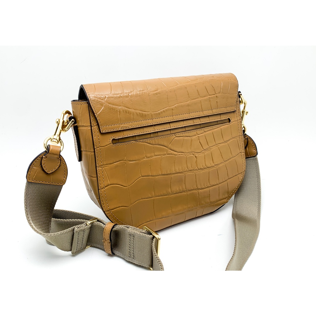FURLA - FURLA フルラ 茶系 ブラウン キャメル クロコ調 FURLA - FURLA フルラ 茶系 ブラウン キャメル クロコ調
