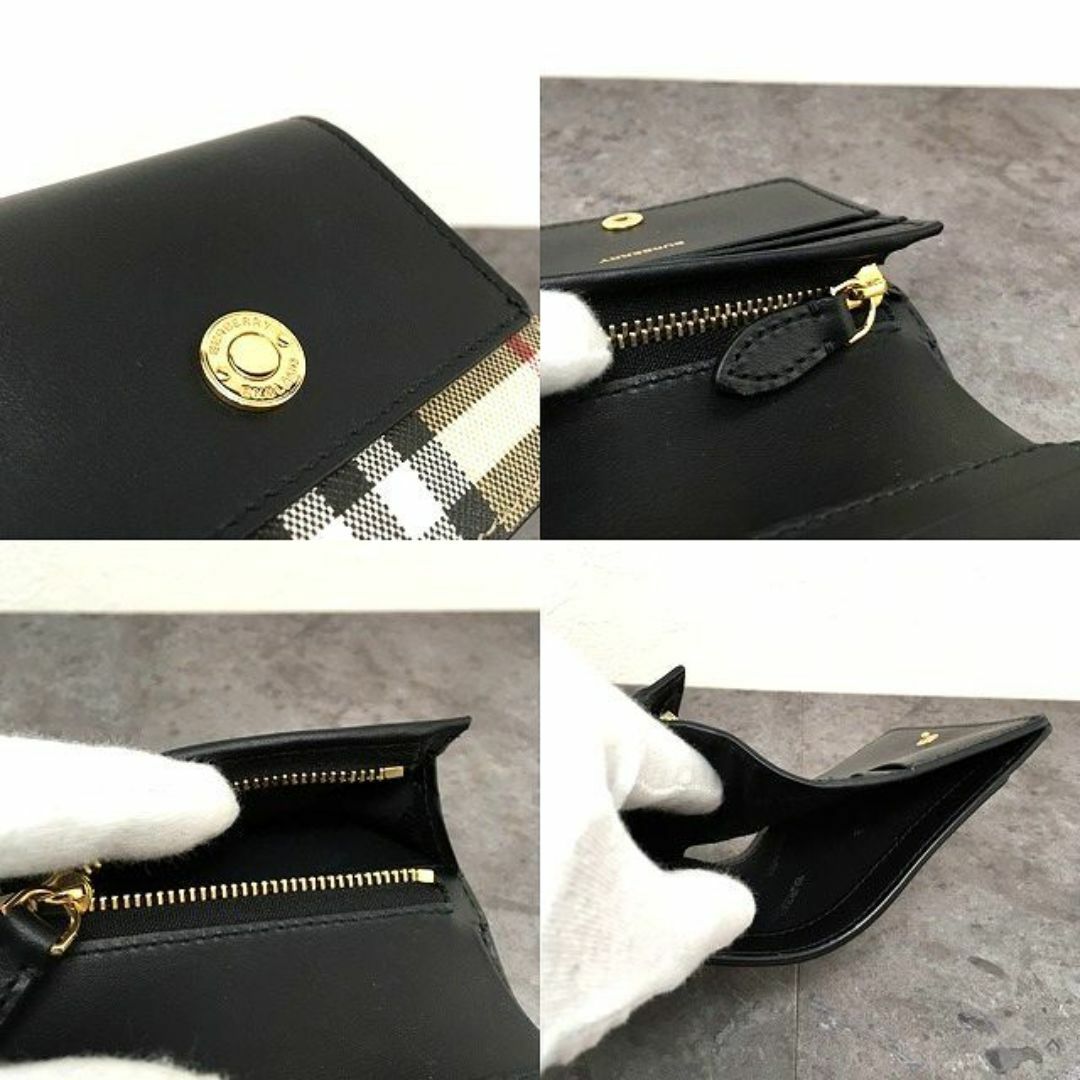 送料込み! 未使用品 BURBERRY コンパクトウォレット ブラック 送料込み! 未使用品 BURBERRY コンパクトウォレット ブラック