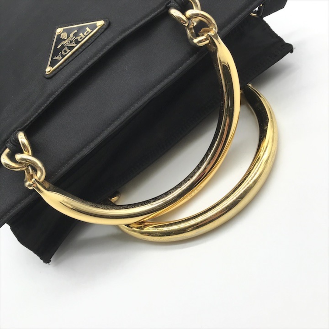 PRADA - 良品 PRADA プラダ 三角ロゴ ナイロン テスート メタル PRADA - 良品 PRADA プラダ 三角ロゴ ナイロン テスート メタル