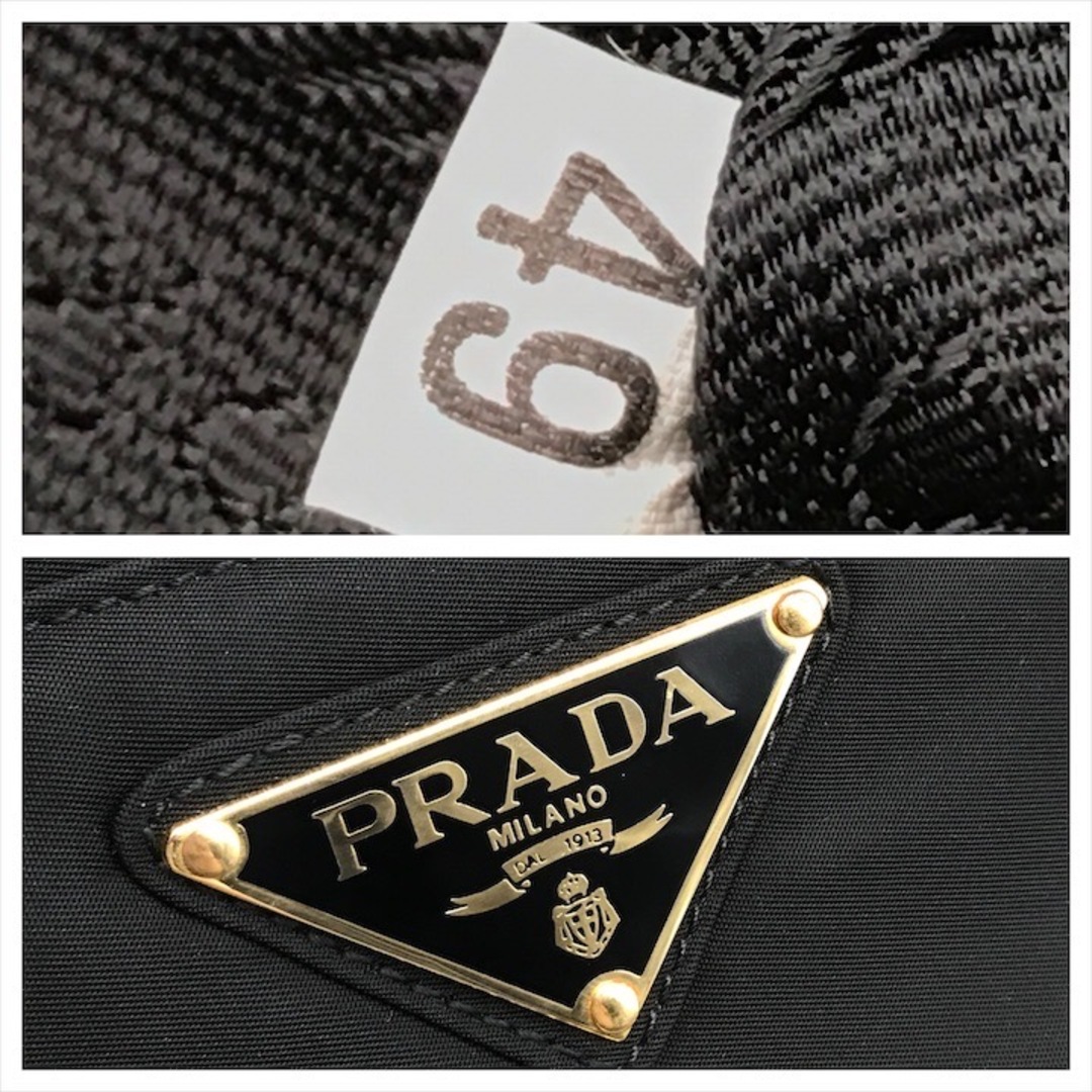 PRADA - 良品 PRADA プラダ 三角ロゴ ナイロン テスート メタル PRADA - 良品 PRADA プラダ 三角ロゴ ナイロン テスート メタル