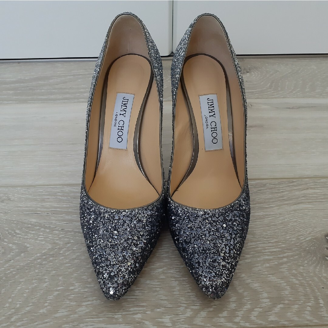 JIMMY CHOO - 【値下げ】美品*JIMMY CHOO グリッターパンプス JIMMY CHOO - 【値下げ】美品*JIMMY CHOO グリッターパンプス