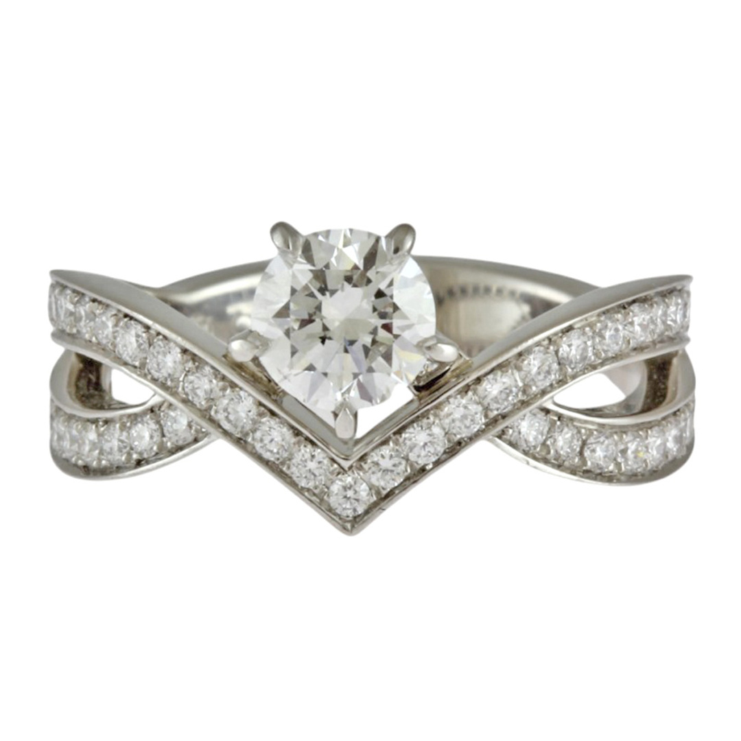 CHAUMET - ショーメ ジョゼフィーヌ リング 指輪 7号 Pt950 CHAUMET - ショーメ ジョゼフィーヌ リング 指輪 7号 Pt950