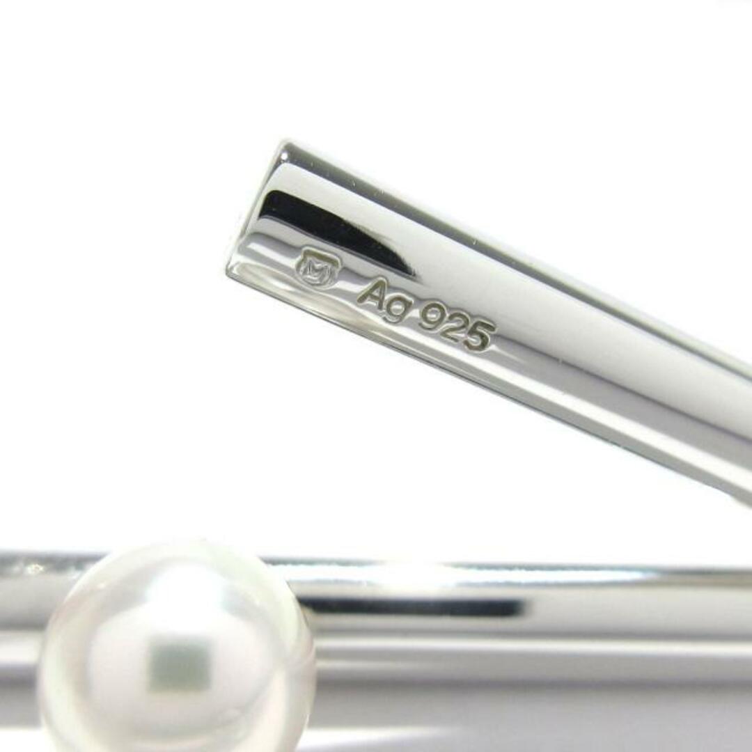 MIKIMOTO - mikimoto(ミキモト) ピアス美品 V Code シルバー MIKIMOTO - mikimoto(ミキモト) ピアス美品 V Code シルバー