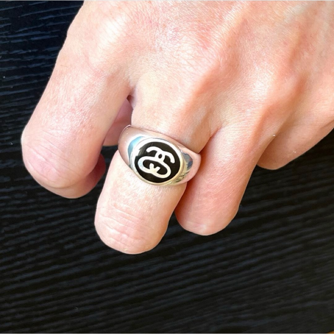 STUSSY - STUSSYステューシー SSリンク SILVERリング約19〜19.5 STUSSY - STUSSYステューシー SSリンク SILVERリング約19〜19.5
