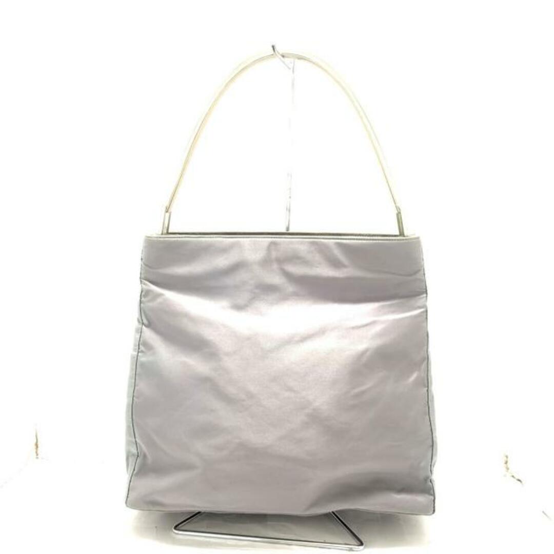 PRADA(プラダ) ショルダーバッグ - グレー×シルバー PRADA(プラダ) ショルダーバッグ - グレー×シルバー