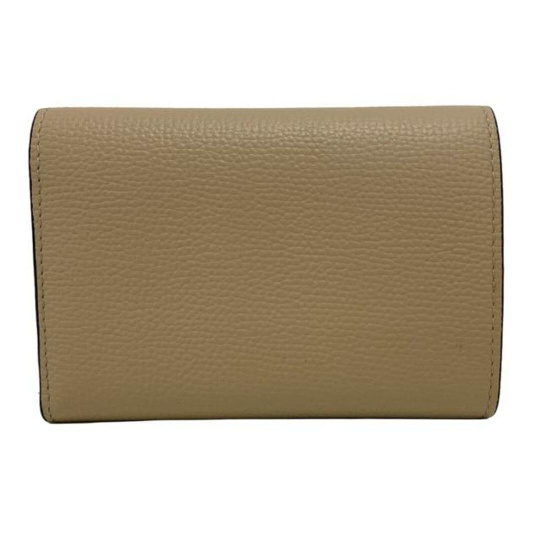 LOEWE(ロエベ) 3つ折り財布美品 - ベージュ レザー 財布 LOEWE(ロエベ) 3つ折り財布美品 - ベージュ レザー 財布