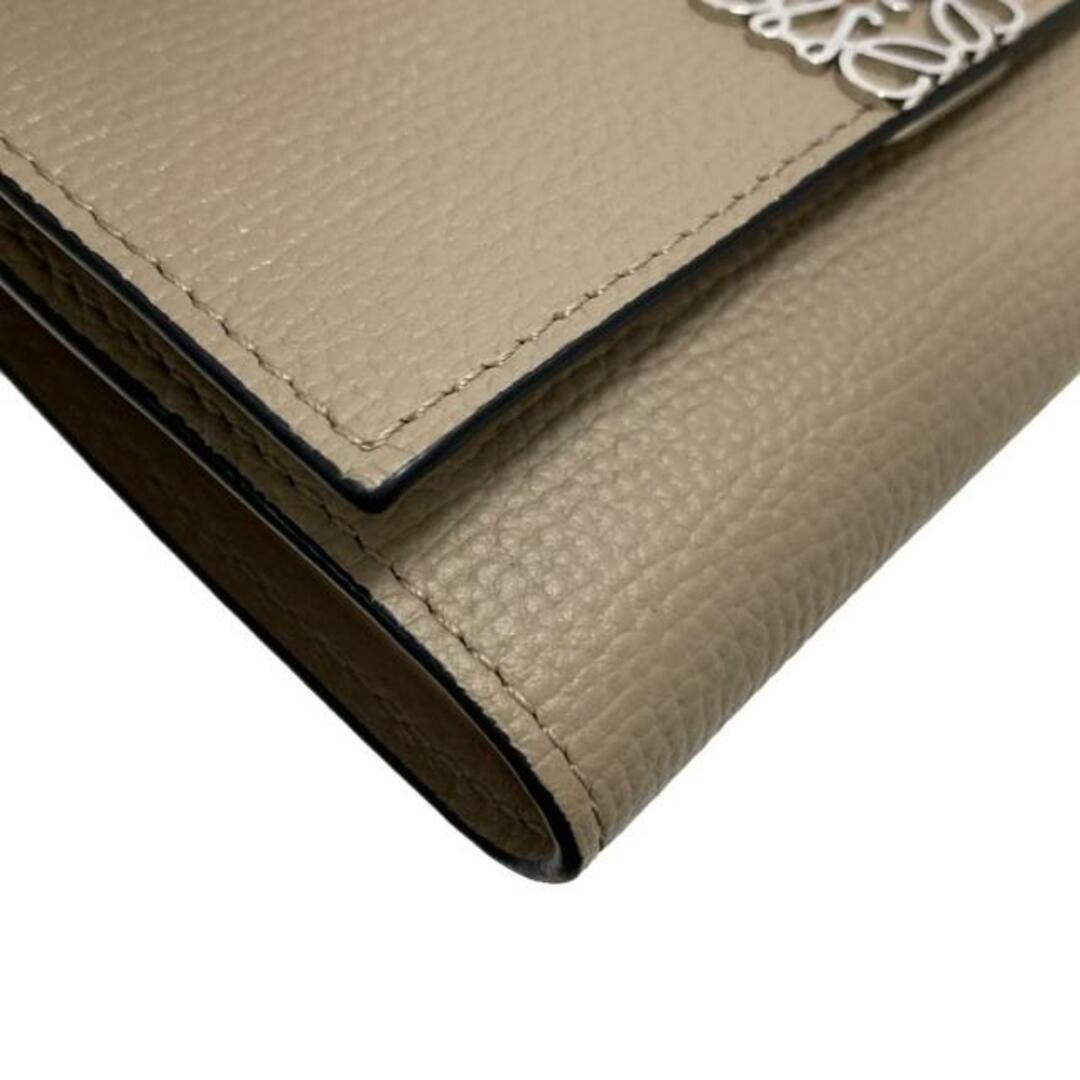 LOEWE(ロエベ) 3つ折り財布美品 - ベージュ レザー
