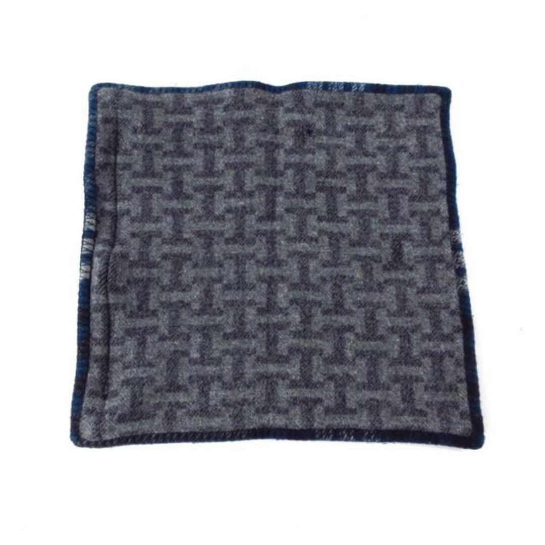 HERMES(エルメス) 小物美品 - ネイビー×黒×グレー クッション HERMES(エルメス) 小物美品 - ネイビー×黒×グレー クッション