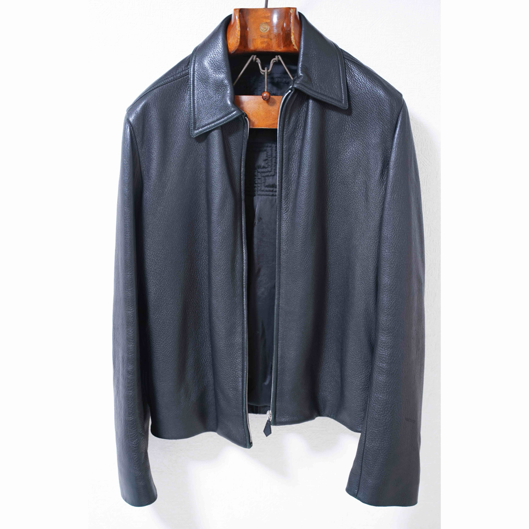 HERMES - HERMÈS エルメス レザーブルゾン 52 ディア ライダース HERMES - HERMÈS エルメス レザーブルゾン 52 ディア ライダース