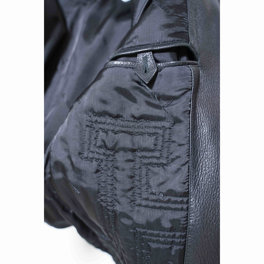HERMES - HERMÈS エルメス レザーブルゾン 52 ディア ライダース HERMES - HERMÈS エルメス レザーブルゾン 52 ディア ライダース