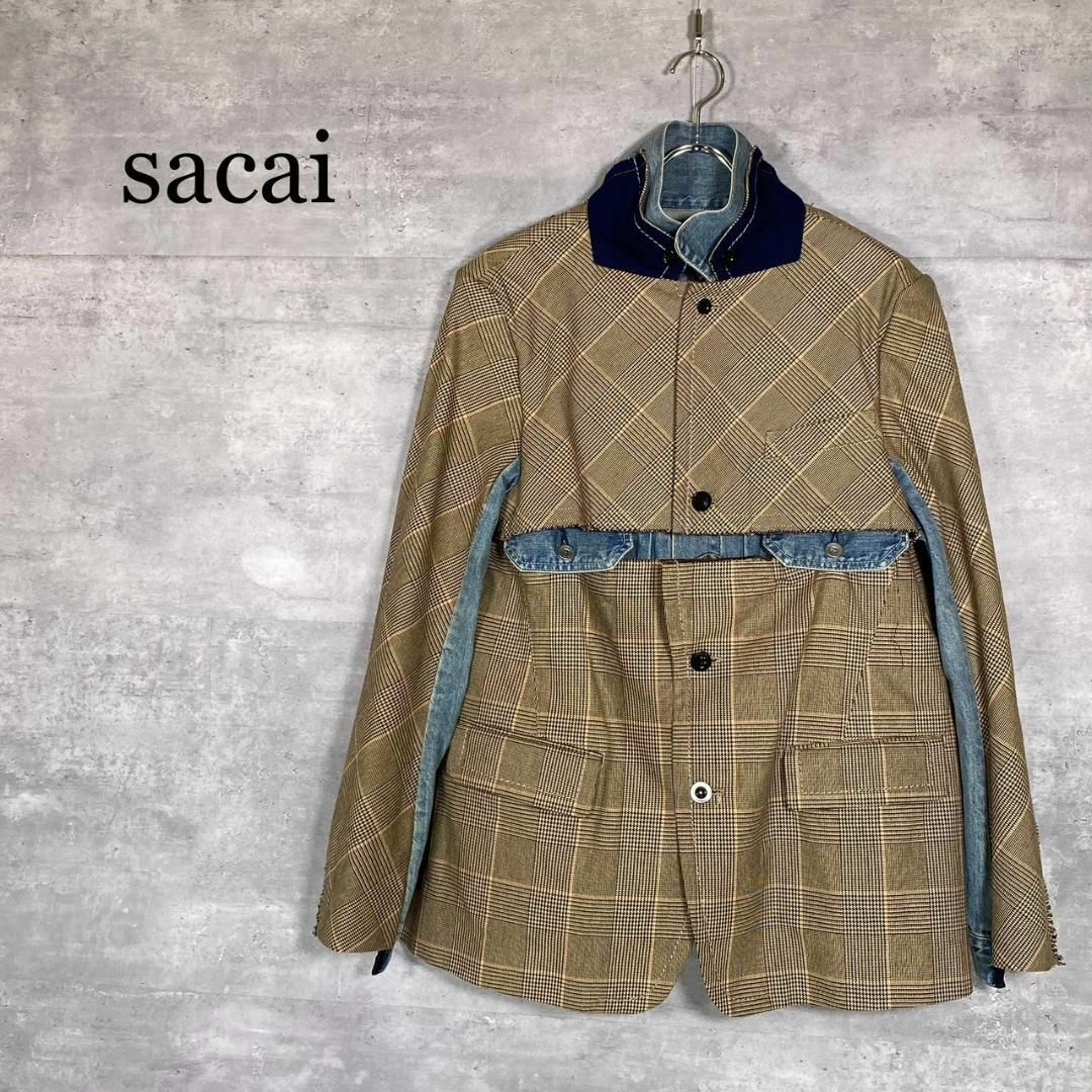 sacai - 『sacai』サカイ (2) テーラード ドッキング デニム sacai - 『sacai』サカイ (2) テーラード ドッキング デニム