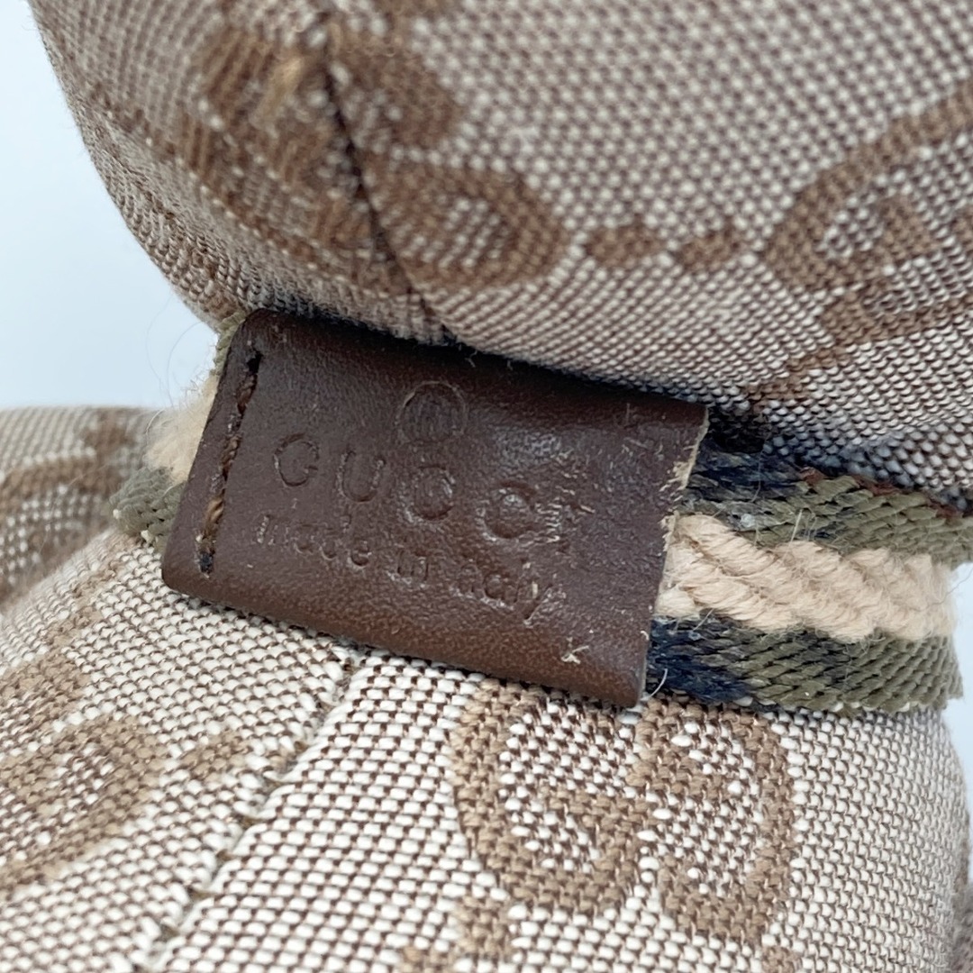 GUCCI - GUCCI グッチ GGキャンバス テディベア 7077722 GUCCI - GUCCI グッチ GGキャンバス テディベア 7077722