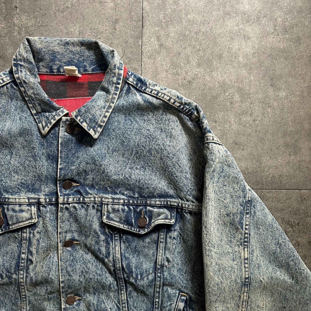 VINTAGE - 70s gジャン/デニムジャケット XL ブランケット付きの
