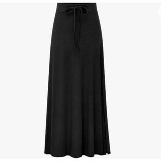 ❣️ロングスカート❣️レディース フレア ミモレ丈 リブ生地 A ライン 薄手(ロングスカート)