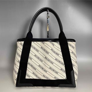 BALENCIAGA - Balenciaga 美品 総柄 ロゴ カバス S ハンドバッグ BALENCIAGA - Balenciaga 美品 総柄 ロゴ カバス S ハンドバッグ