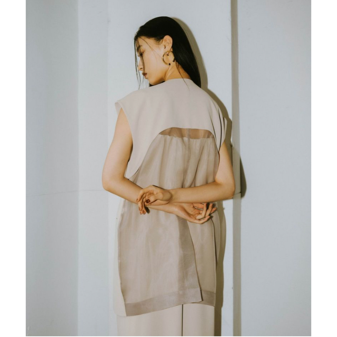 andresd back sheer gilet setup dress andresd back sheer gilet setup dress