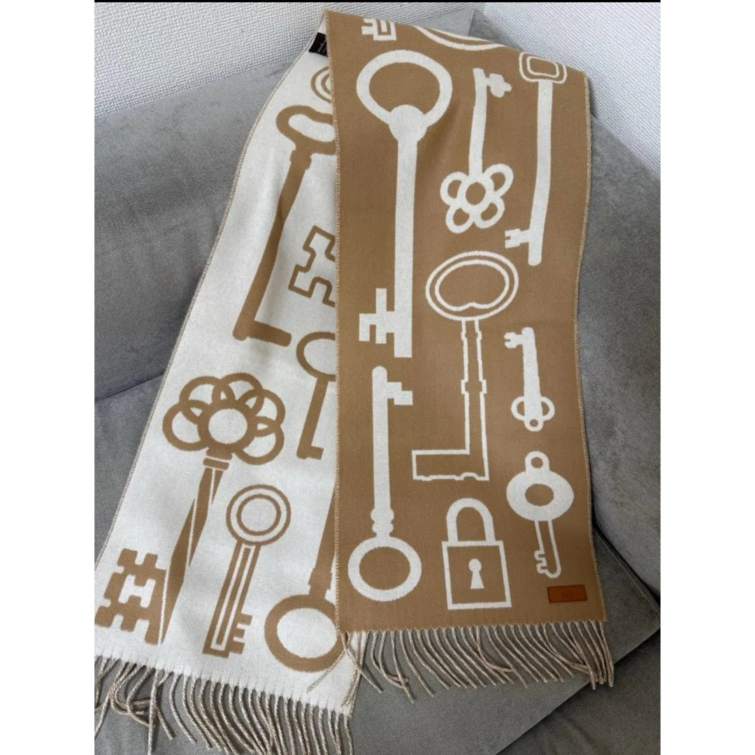 HERMES - 値下げ!新品未使用 エルメス カシミヤマフラー HERMES - 値下げ!新品未使用 エルメス カシミヤマフラー