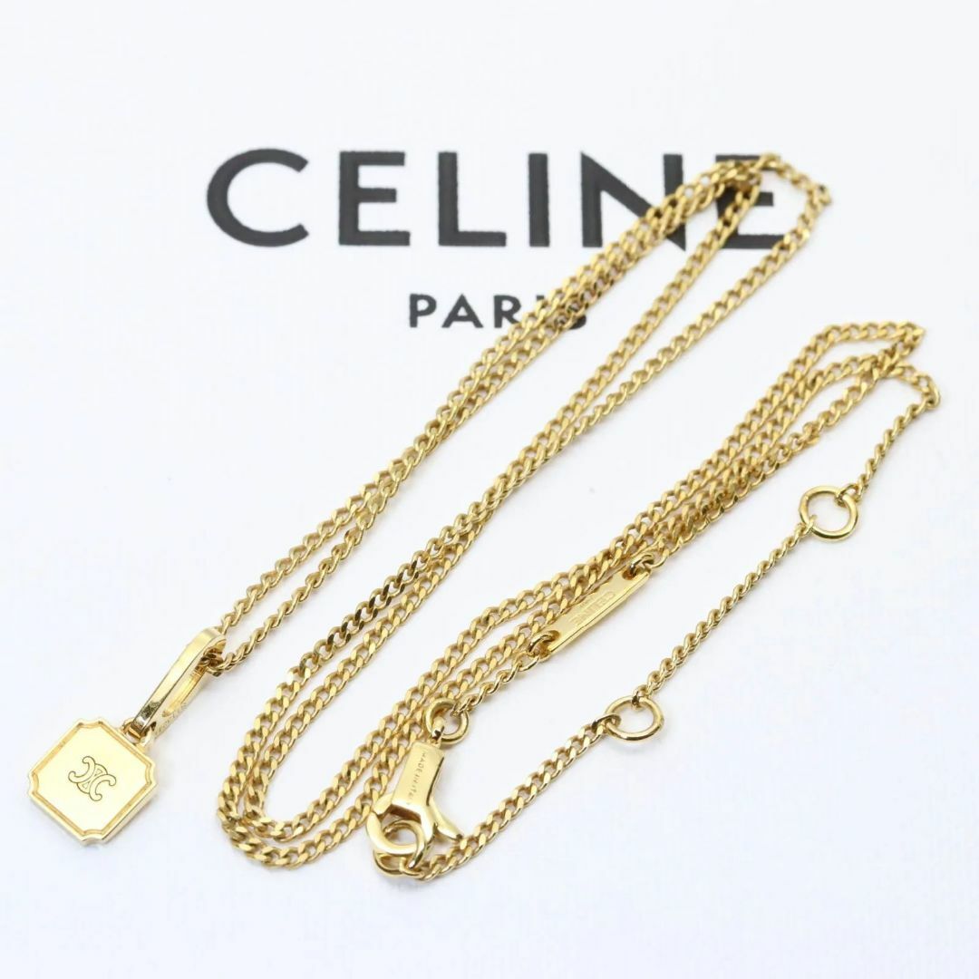CELINE - セリーヌ セパラブル トリオンフ プレート ネックレス CELINE - セリーヌ セパラブル トリオンフ プレート ネックレス