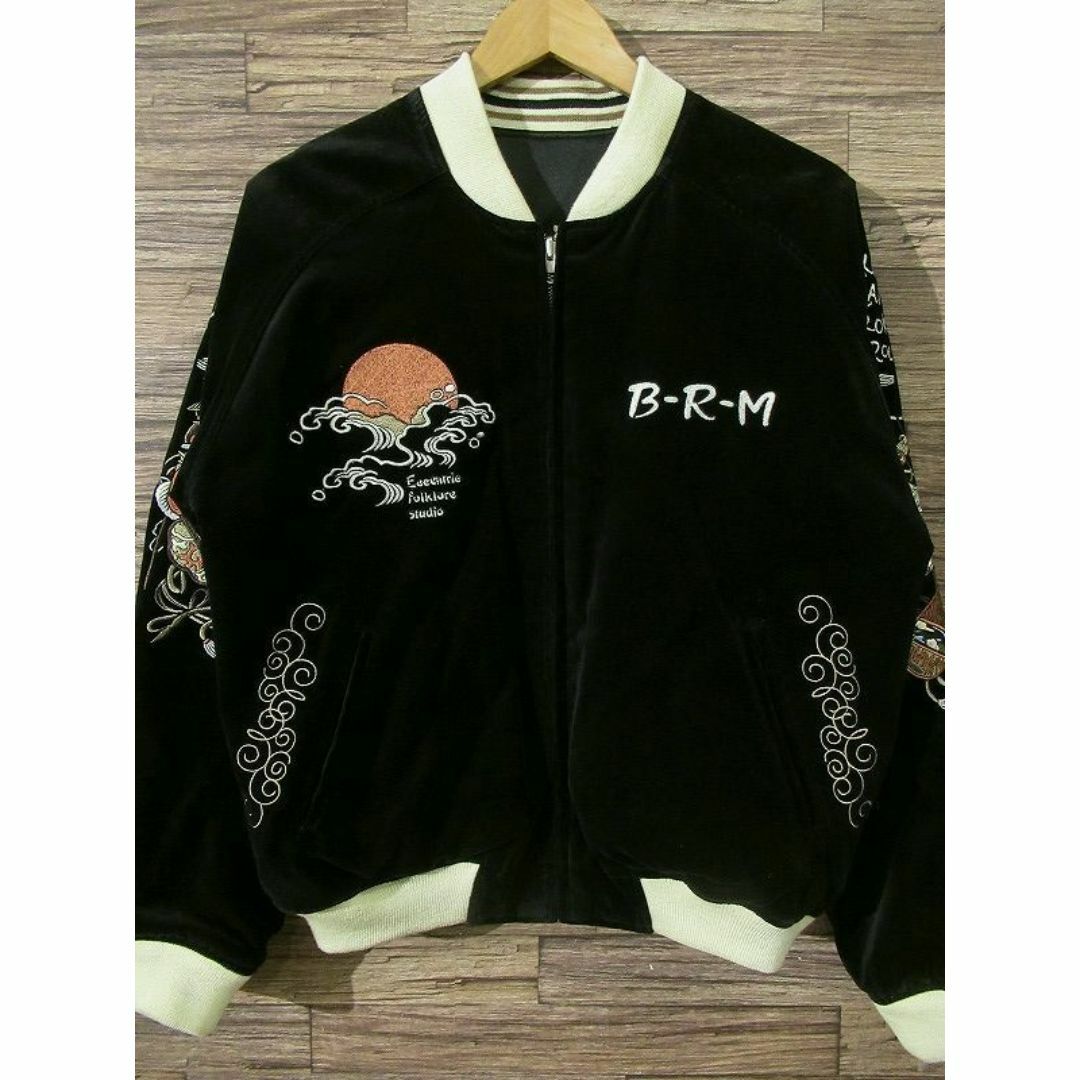 新品】爆裂爛漫娘・リバーシブル中綿・スカジャン 布い ・42(L) 新品】爆裂爛漫娘・リバーシブル中綿・スカジャン 布い ・42(L)